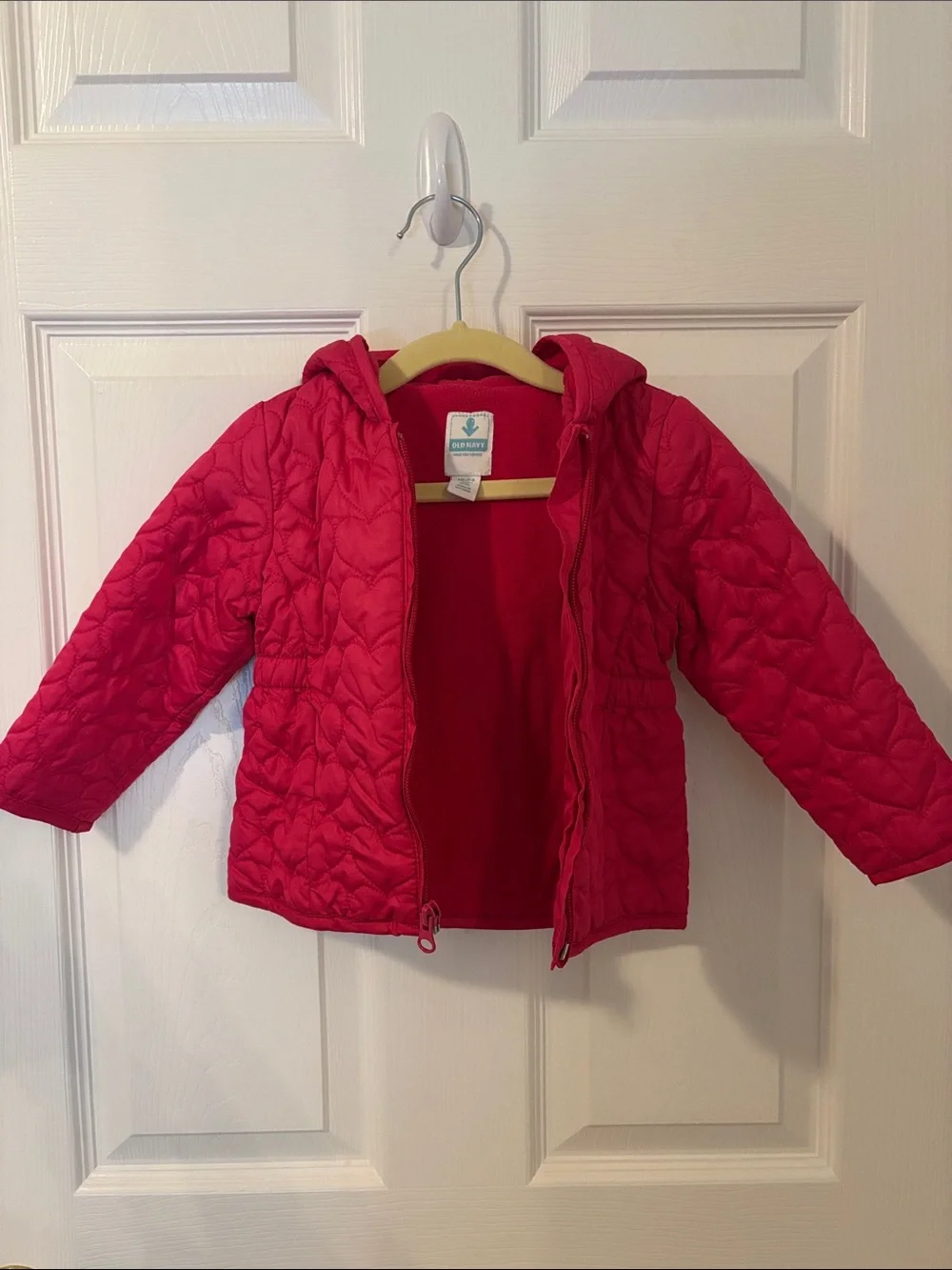 Old Navy Toddler girl Quilted Hooded Puffer Jacket - Bright Pink
